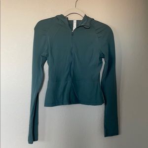 Hooded zip up jacket